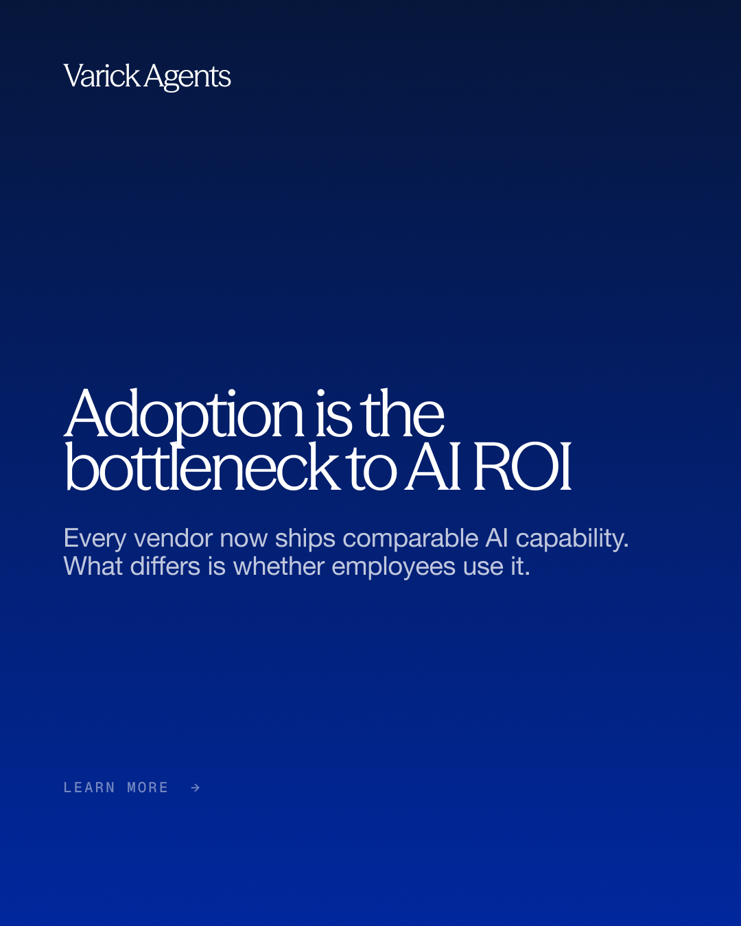 Adoption is the bottleneck: cover